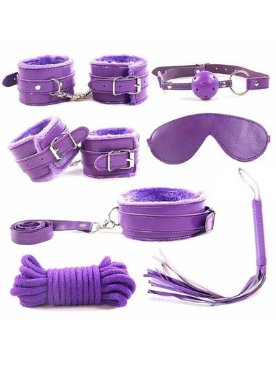 Plush Bondage Kit Purple - Passionzone Adult Store